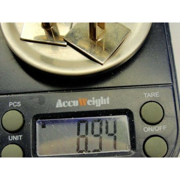 Foster Sterling Silver 925 Vintage Cufflinks Diamond-Cut Center Shirt Tux - Picture 11 of 11